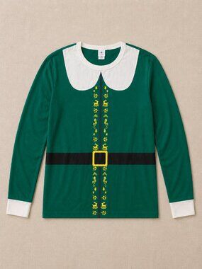 Hanna Andersson Buddy the Elf Christmas Pajama Shirt Mens XL Holiday Movie